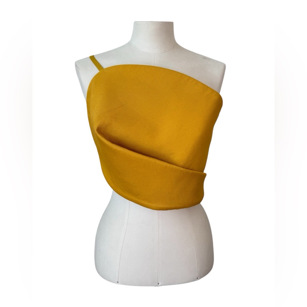 Hanifa Yellow Rozi Petal Top size XL - Picture 3 of 12